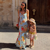 Sky Blue Floral Sofia Dress