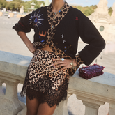 Leopard Lace Mini Maeva Skirt