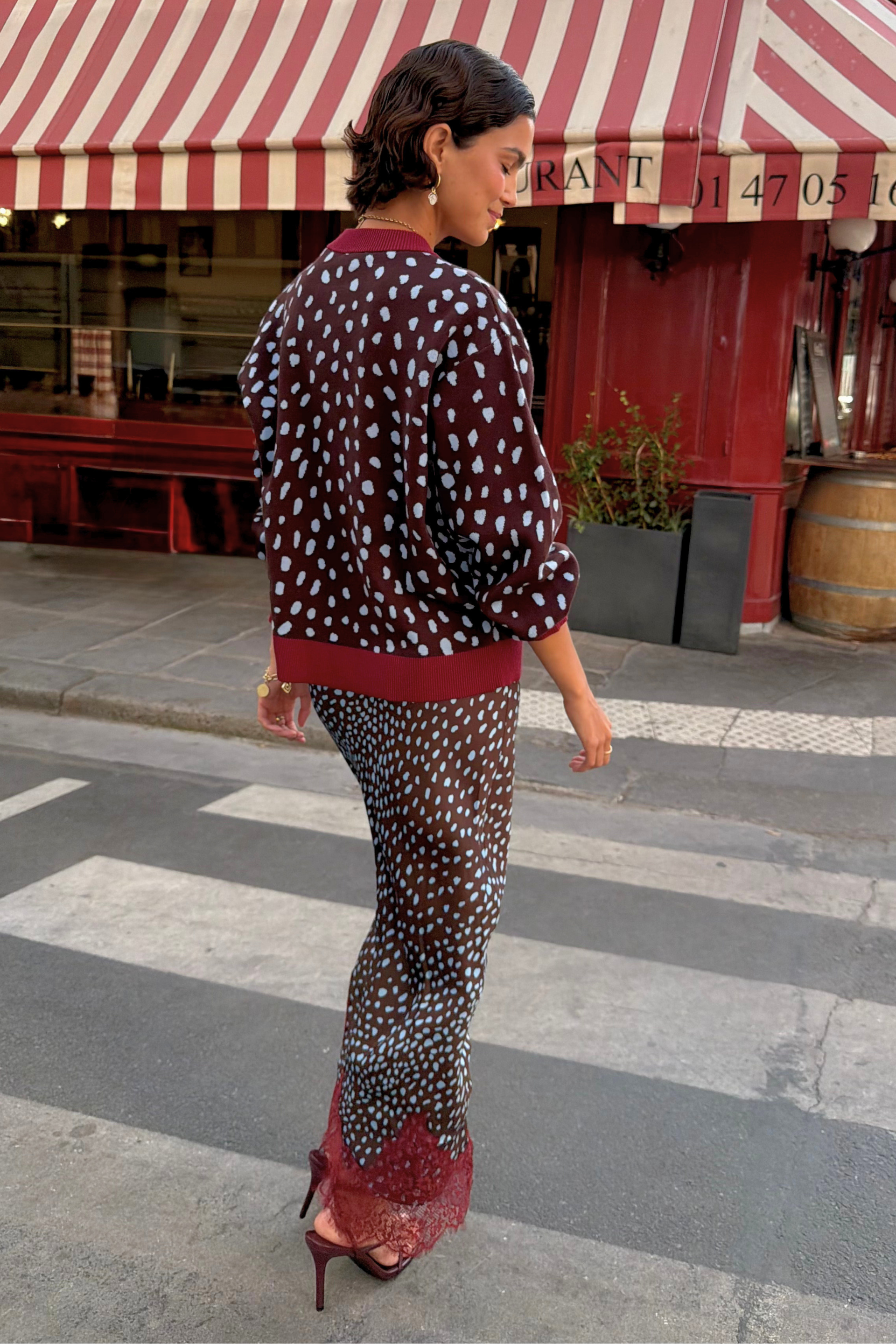 Chocolate Deer Midi Maeva Skirt