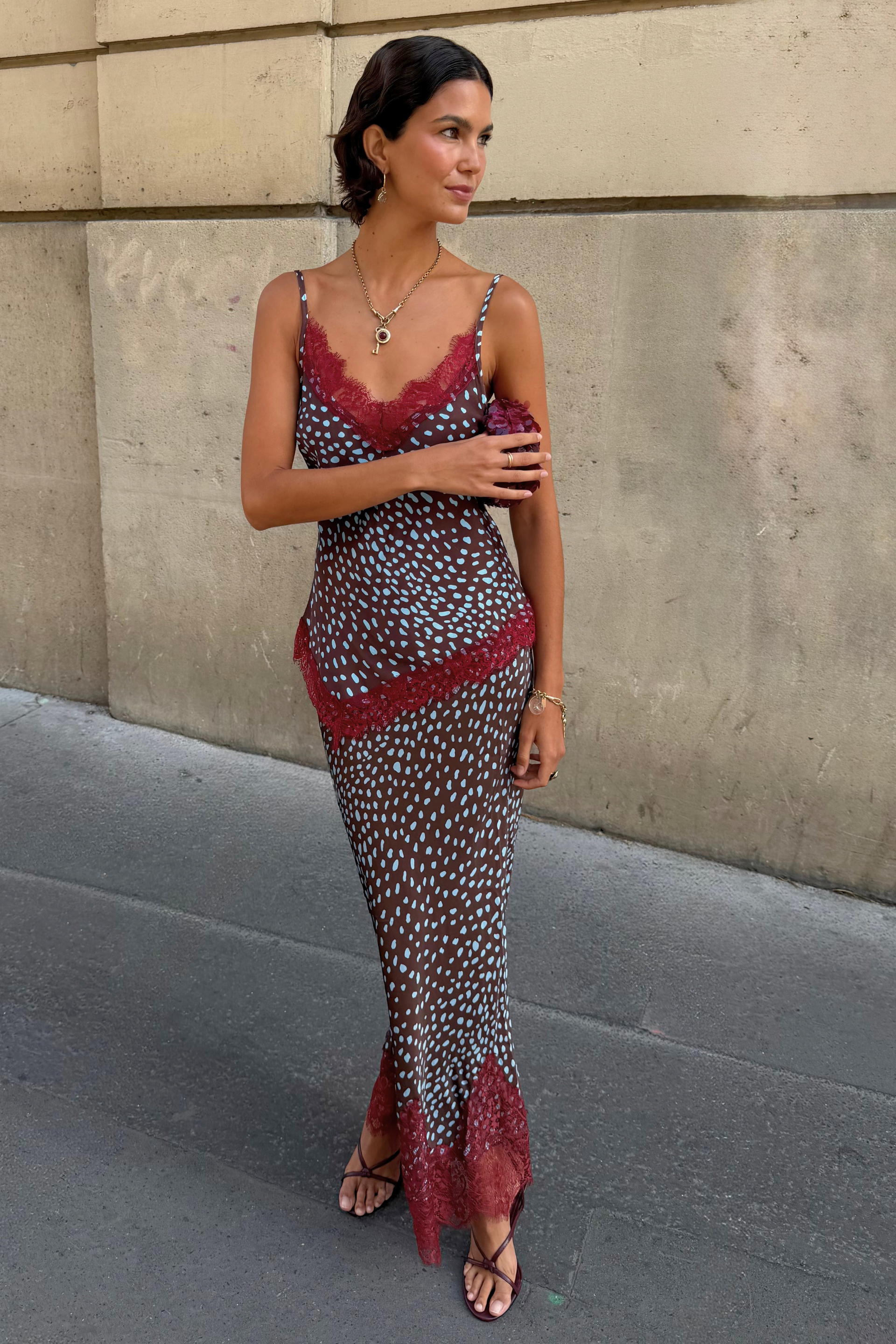Chocolate Deer Midi Maeva Skirt