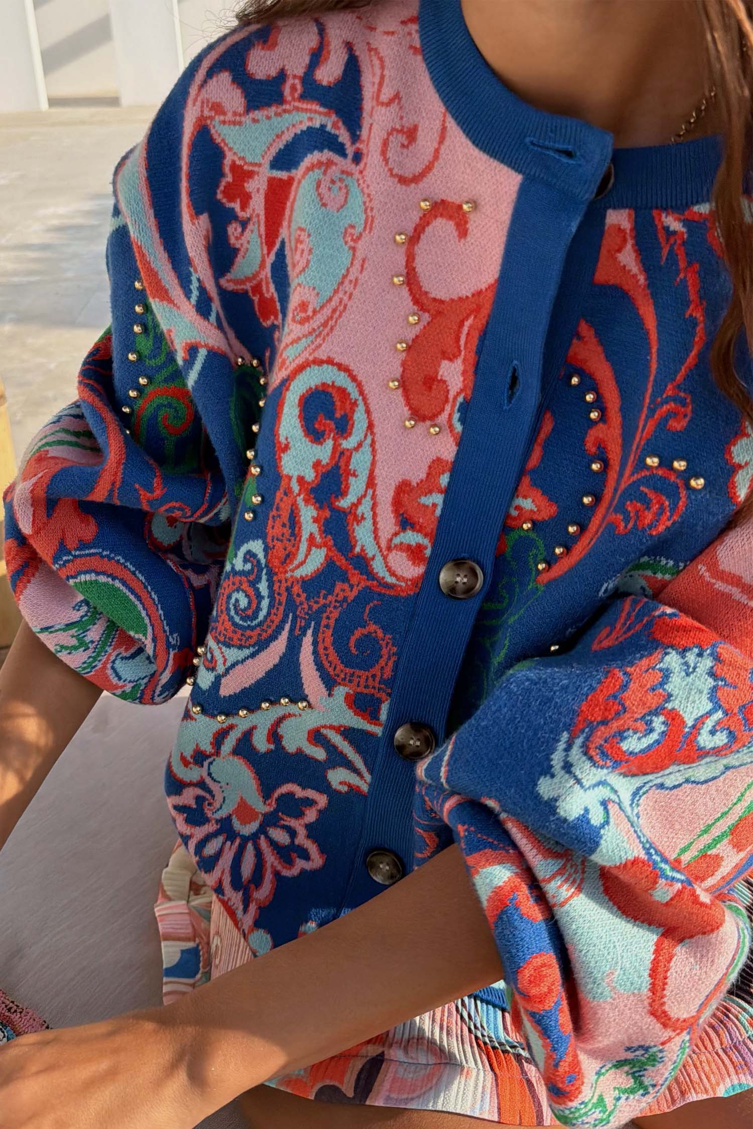 Blue Mari Cardigan