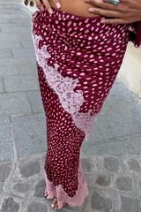 Burgundy Deer Maeva Skirt