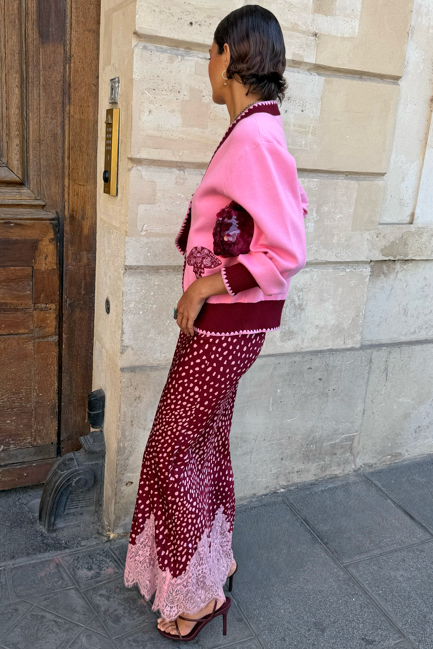 Burgundy Deer Maeva Skirt