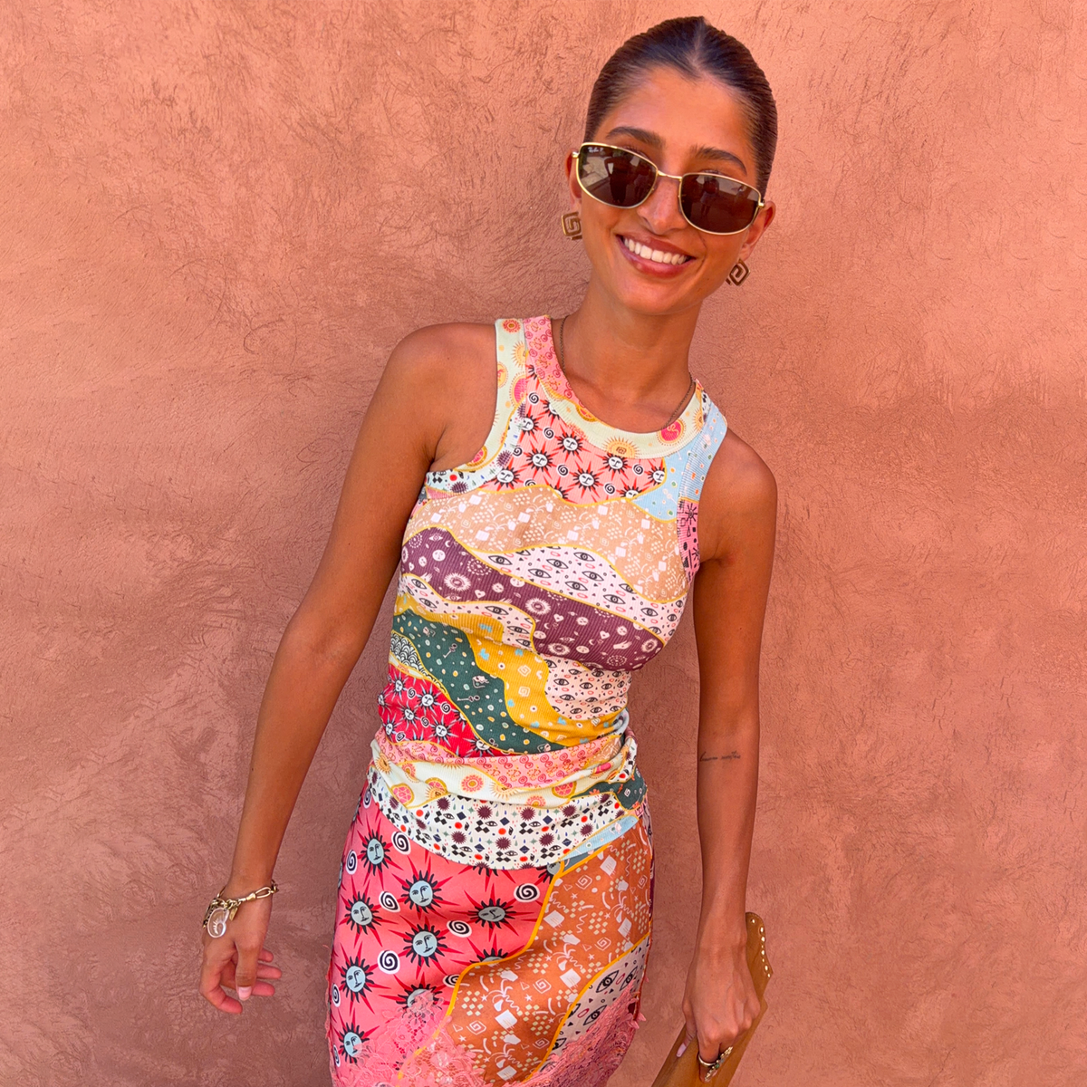 Pastel Morocco Rib Tank Top