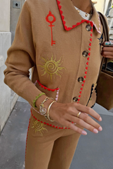 Tan Casablanca Cardigan