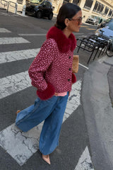 Burgundy Deer Jacket
