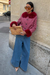 Burgundy Deer Jacket