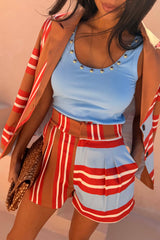 Multi Stripe Tate Shorts