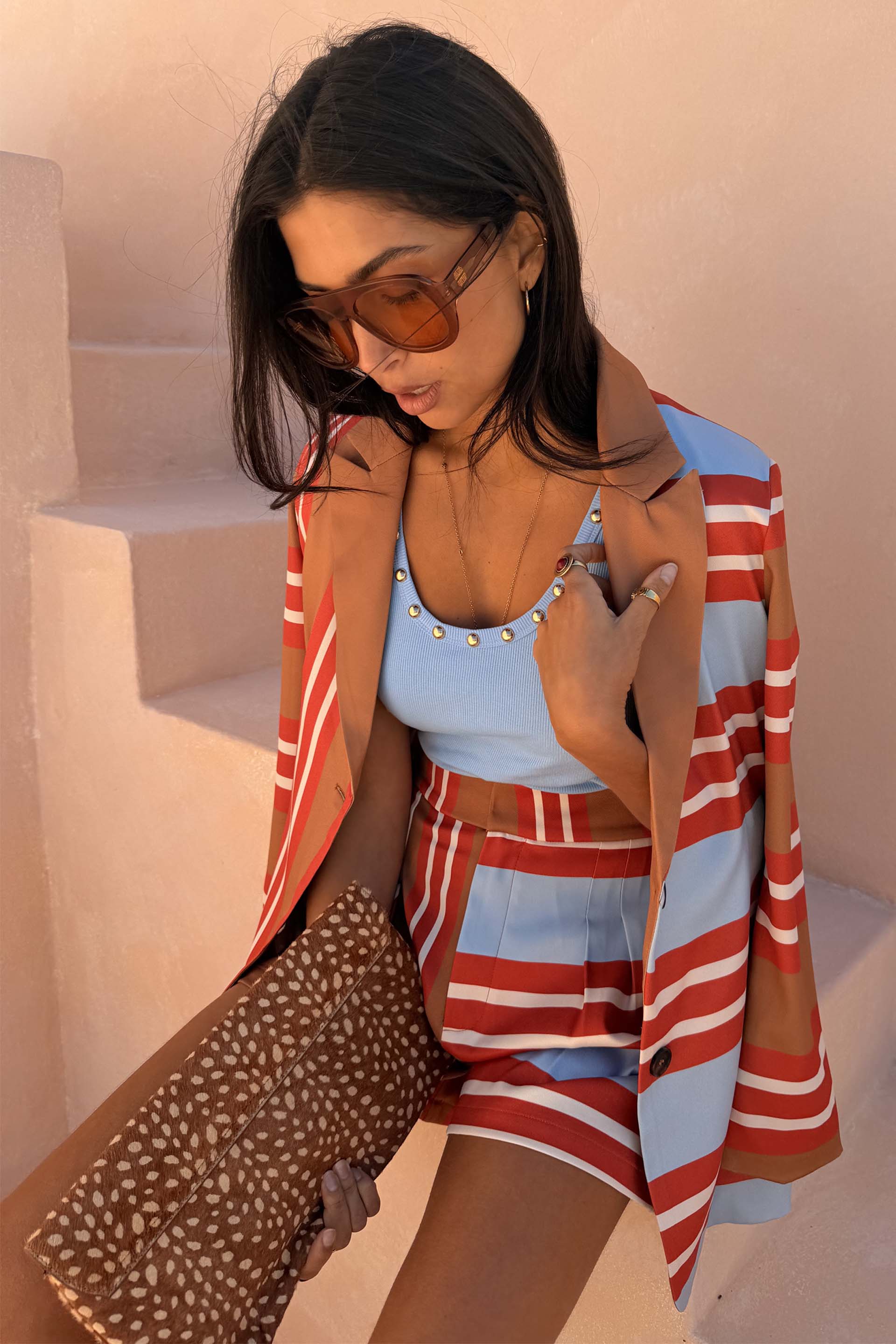 Multi Stripe Tate Shorts