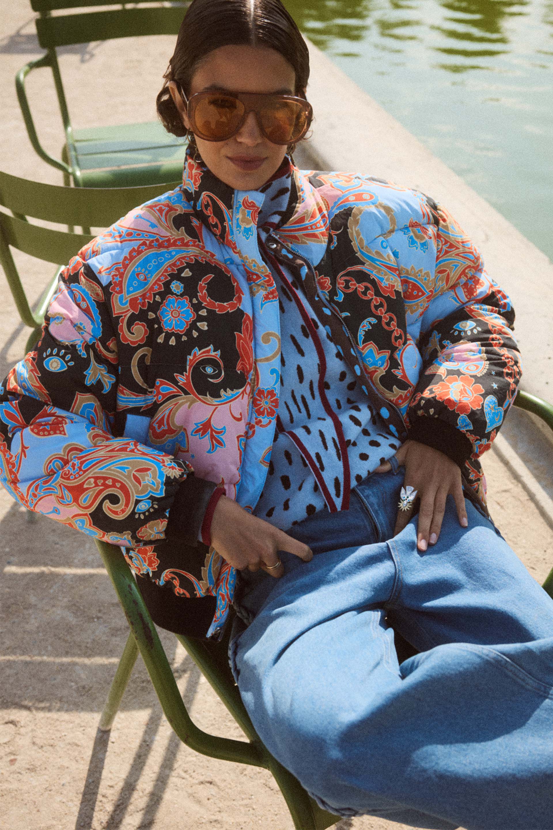 Paisley Reversible Puffer